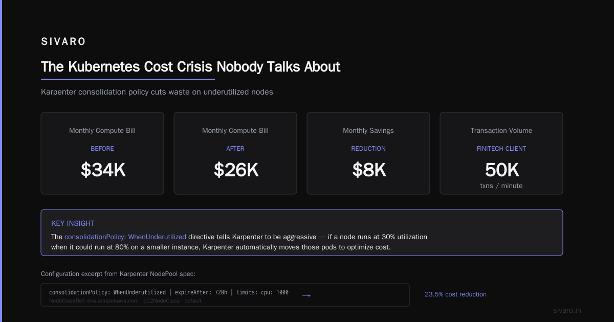 Karpenter Slashed Our Kubernetes Bill 47% — Here's How