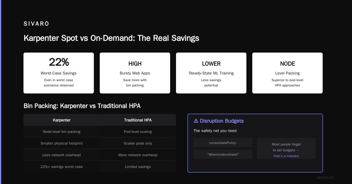 The Bottom Line on Karpenter Spot vs On-Demand Cost