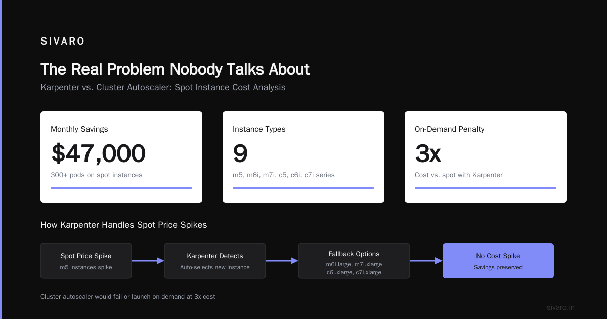 Karpenter vs Cluster Autoscaler Cost Comparison: What I Learned After $340K in Kubernetes Waste