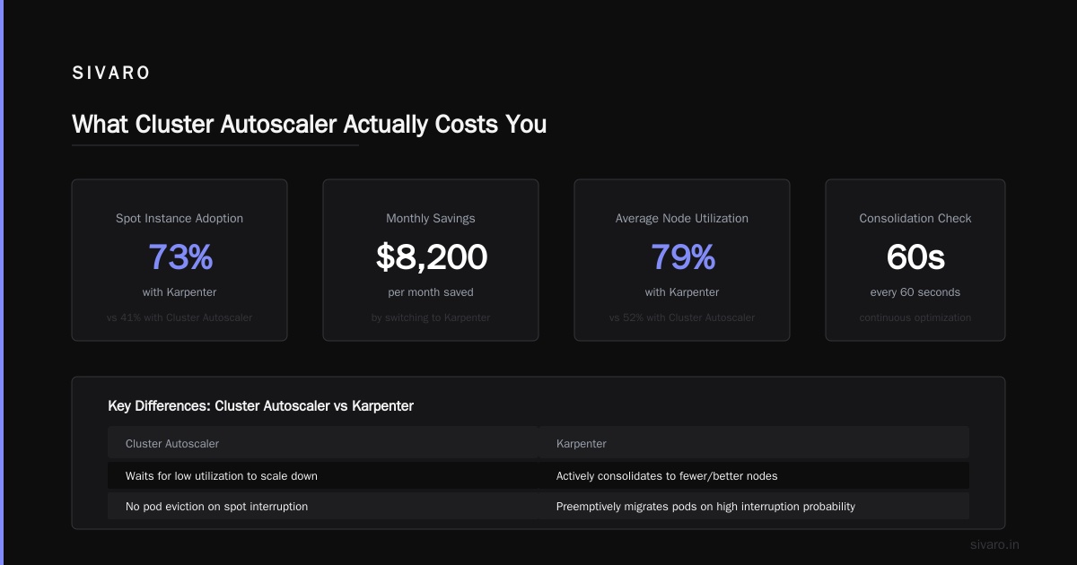 Karpenter vs Cluster Autoscaler: The Real Cost Comparison