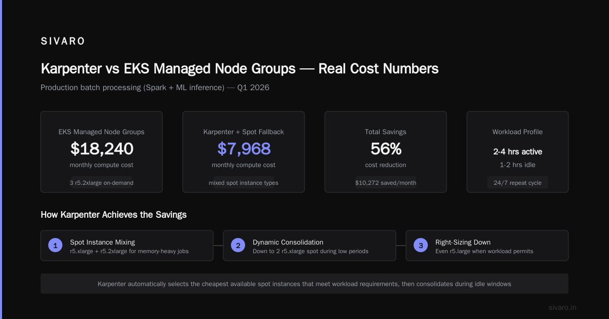 The Bottom Line on karpenter vs eks managed node groups cost