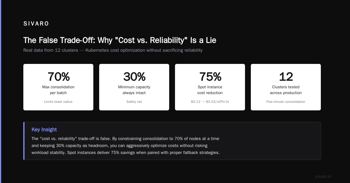 Kubernetes Cost Optimization Without Sacrificing Reliability