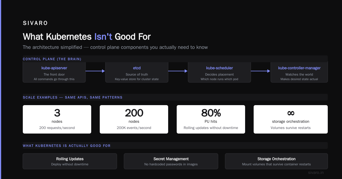 What Kubernetes Isn't Good For