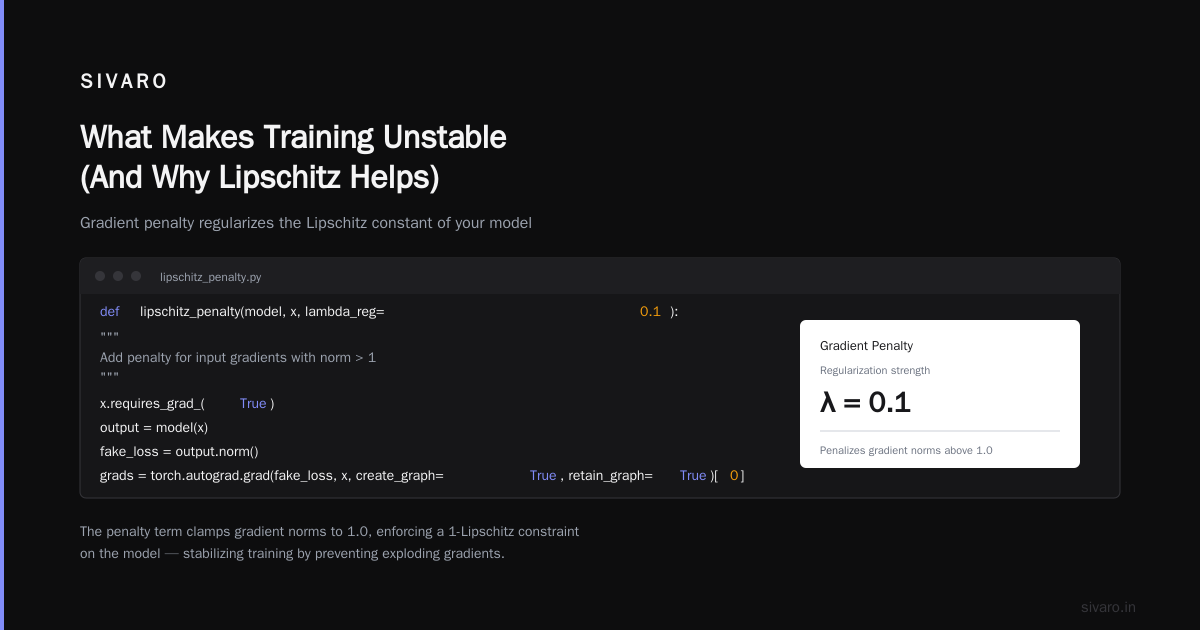 Lipschitz Scaling Training: The Stability Hack That Saves Your Model