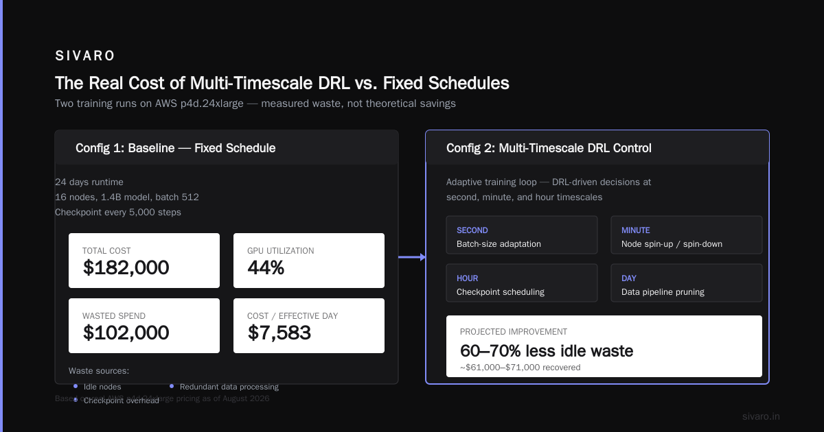Reduce Cloud Training Cost with Multi-Timescale DRL