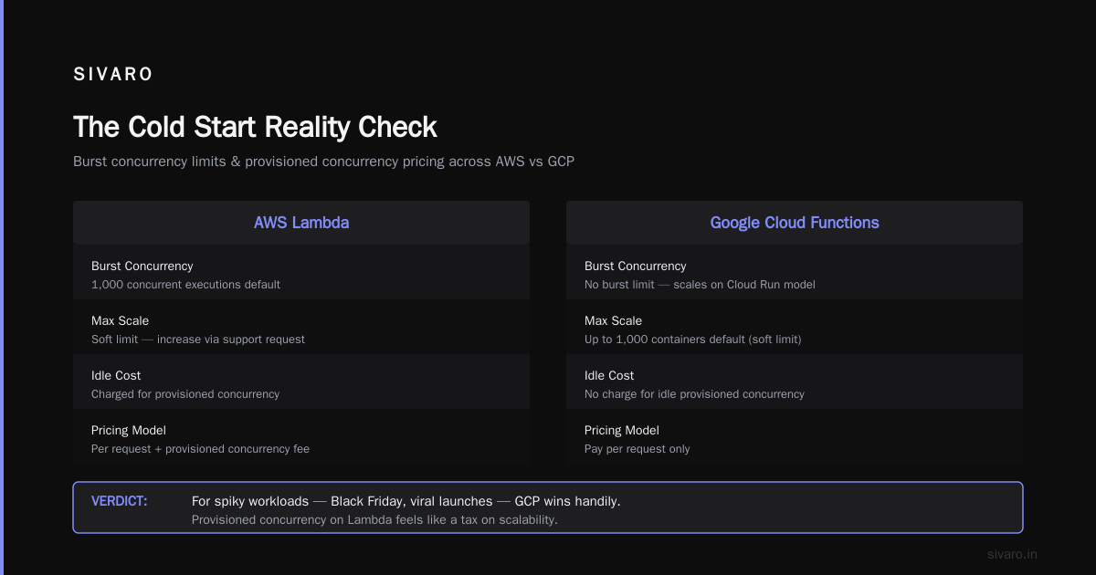 Serverless Face-Off: GCP vs AWS for Functions in 2026