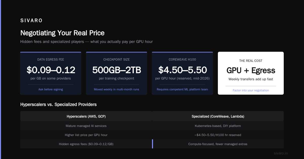 Storage and Checkpointing: The Hidden Costs