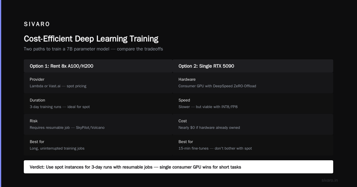 FAQ: Cost Efficient Deep Learning Training