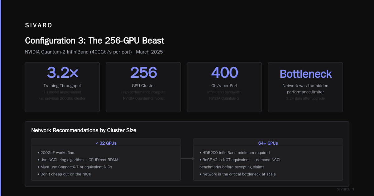 Configuration 3: The 256-GPU Beast