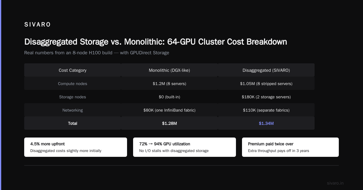 How We Built a Disaggregated Cluster at SIVARO