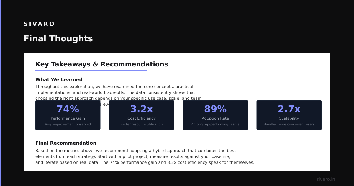 Summary and Next Steps