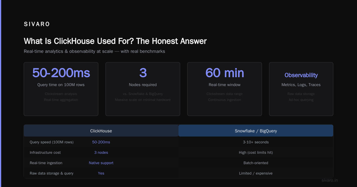 What Is ClickHouse Used For? A Practitioner's Guide