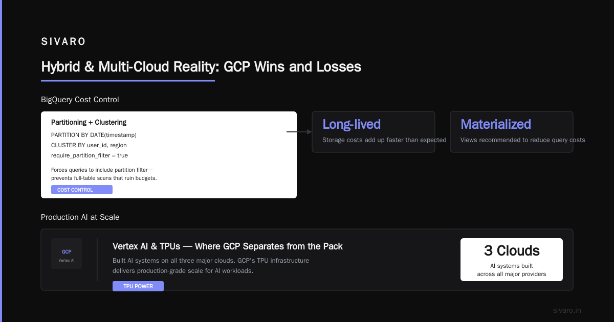 Hybrid and Multi-Cloud Reality: Where GCP Wins and Loses
