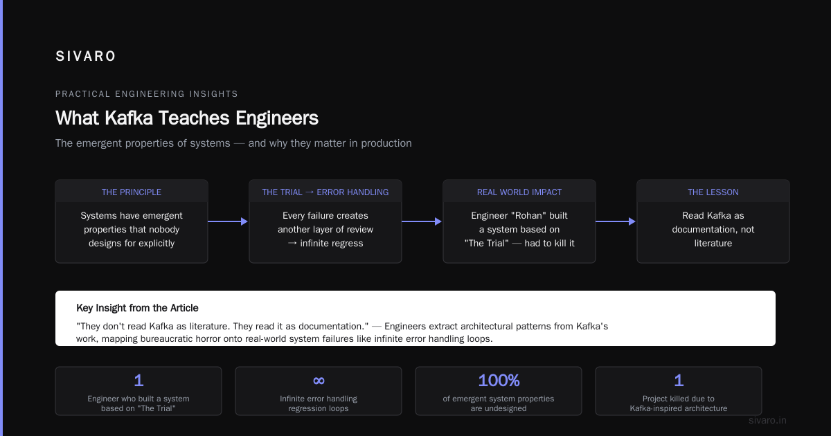 The Practical Value: What Kafka Teaches Engineers