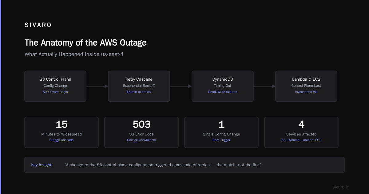 Why Did the AWS Outage Happen? A Deep Dive into Distributed System Failures