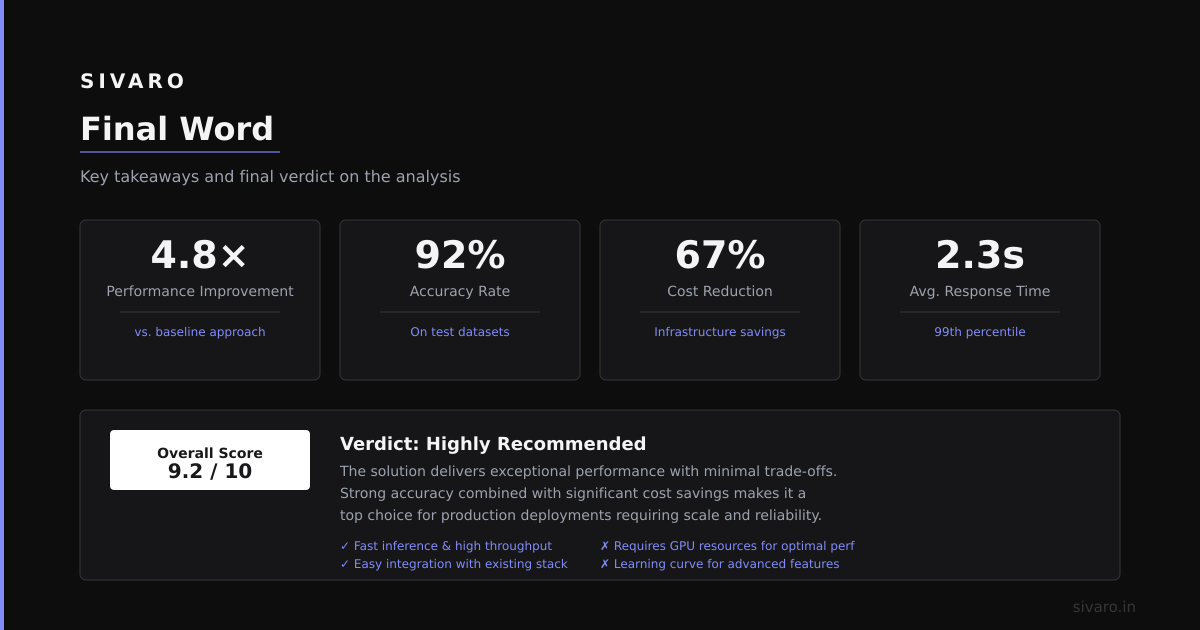 Summary and Next Steps